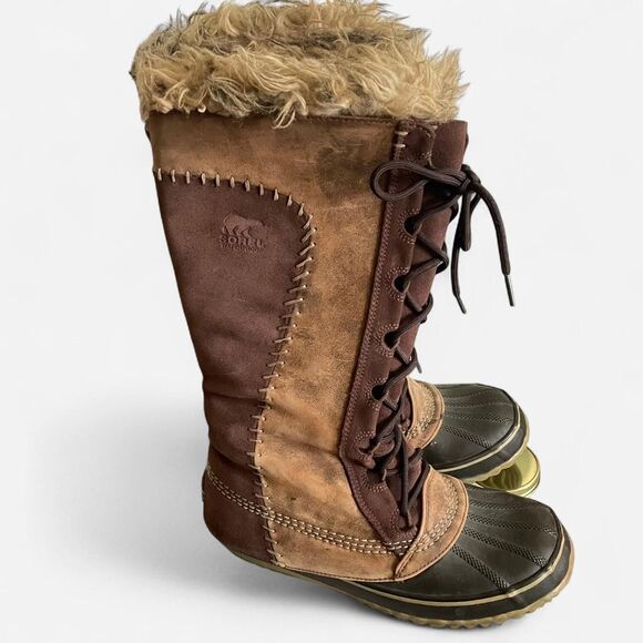 Sorel Cate the Great Fur Leather Boots - Picture 5 of 7